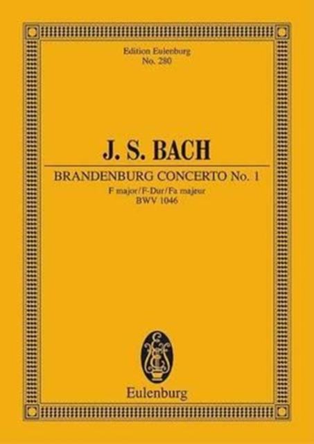 BRANDENBURG CONCERTO NO 1 F MAJOR BWV 10, Paperback Book