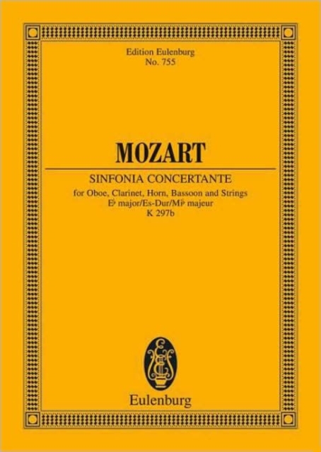 Sinfonia concertante Eb major, Sheet music Book