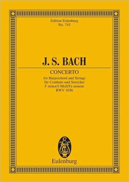 CONCERTO F MINOR BWV 1056, Paperback Book