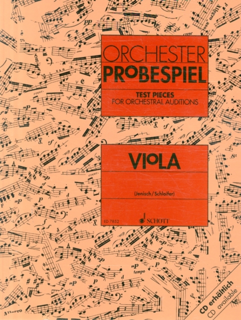 Orchester Probespiel Viola : Klangbeispiele Wichtiger Passagen Aus Der Opern- Und Konzertliteratur, Book Book