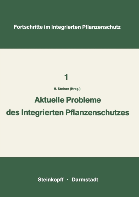 Aktuelle Probleme Im Integrierten Pflanzenschutz, Microfilm Book
