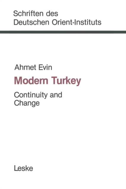 Modern Turkey: Continuity and Change, Paperback / softback Book
