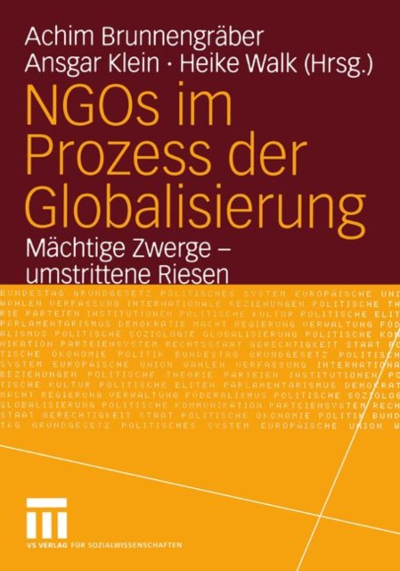 NGOS Im Prozess Der Globalisierung, Paperback / softback Book