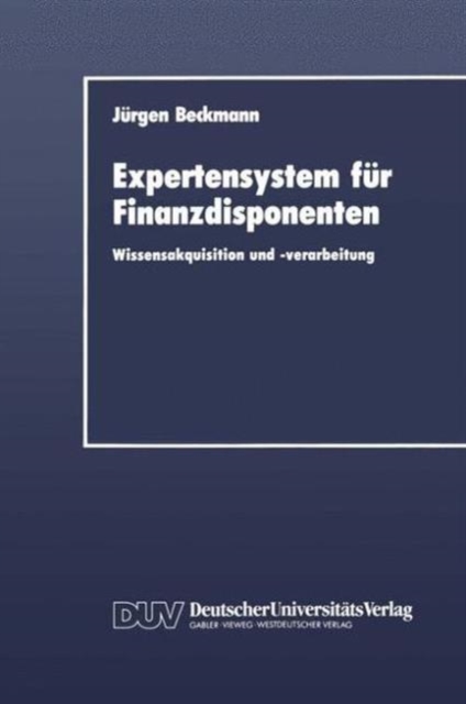 Expertensystem fur Finanzdisponenten, Paperback / softback Book