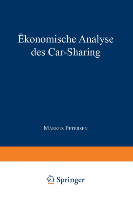 OEkonomische Analyse Des Car-Sharing, Paperback / softback Book