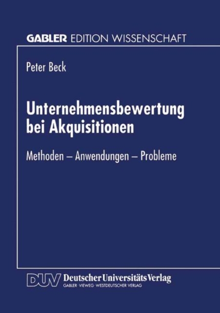 Unternehmensbewertung bei Akquisitionen, Paperback / softback Book