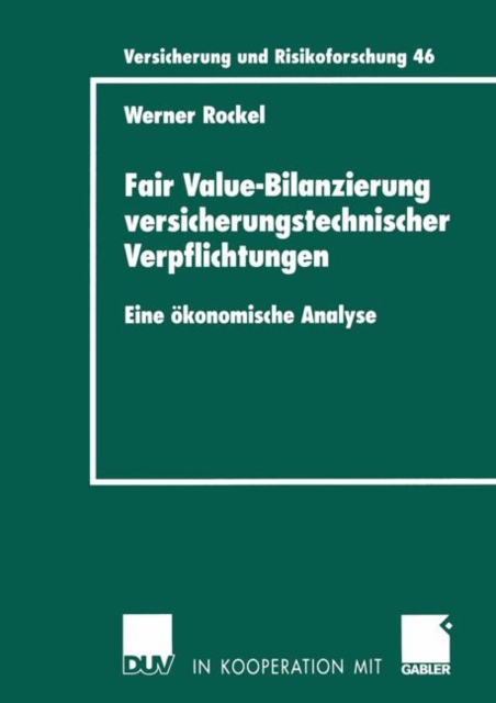 Fair Value-Bilanzierung Versicherungstechnischer Verpflichtungen, Paperback / softback Book