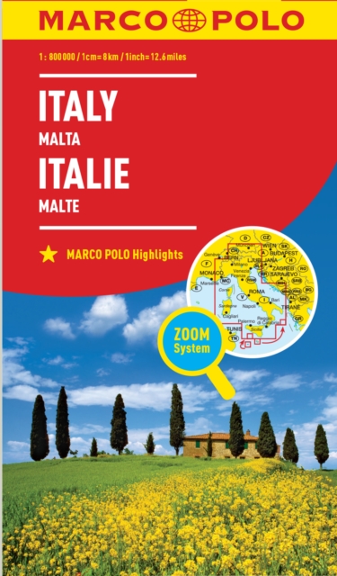 Italy Marco Polo Map, Sheet map, folded Book