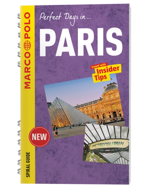 Paris Marco Polo Travel Guide - with pull out map, Spiral bound Book