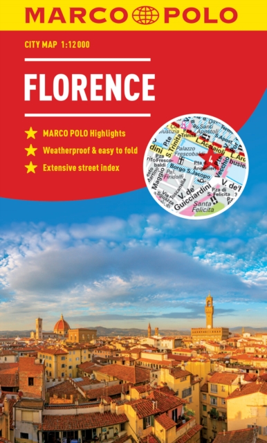 Florence Marco Polo City Map - pocket size, easy fold, Florence street map, Sheet map, folded Book