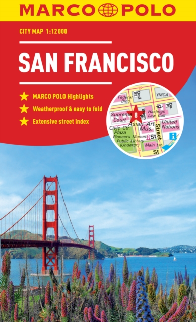 San Francisco Marco Polo City Map - pocket size, easy fold, San Francisco street map, Sheet map, folded Book