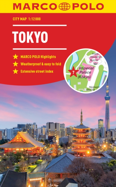 Tokyo Marco Polo City Map - pocket size, easy fold, Tokyo street map, Sheet map, folded Book