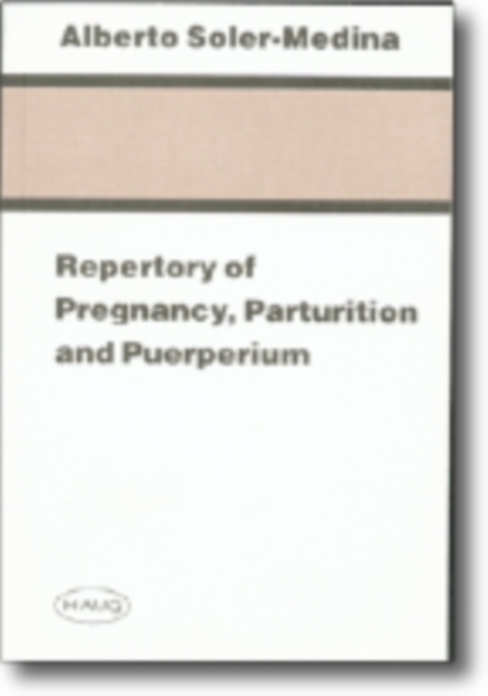Repertory of Pregnancy, Parturition and Puerperium, Paperback / softback Book