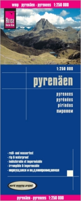 Pyrenees (1:250.000), Sheet map, folded Book