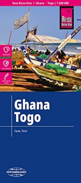 Ghana, Togo (1:600.000), Sheet map, folded Book