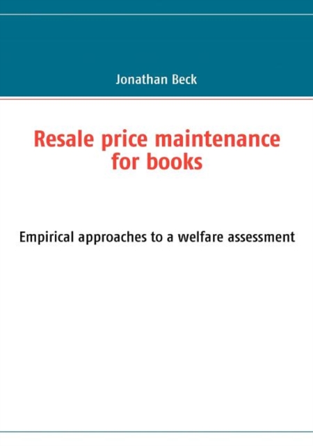 Resale Price Maintenance for Books, Paperback / softback Book