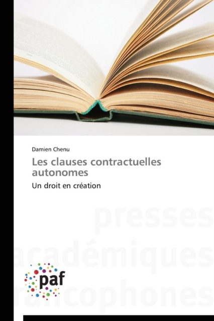 Les Clauses Contractuelles Autonomes, Paperback / softback Book