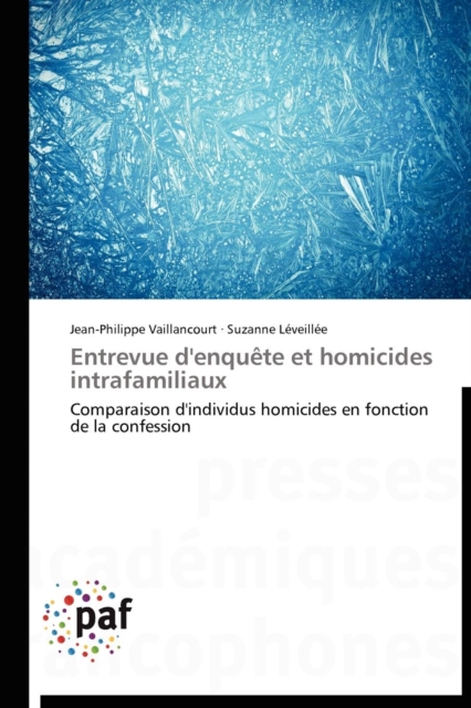 Entrevue d'Enquete Et Homicides Intrafamiliaux, Paperback / softback Book