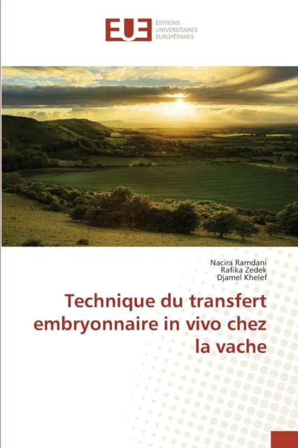 Technique Du Transfert Embryonnaire in Vivo Chez La Vache, Paperback / softback Book