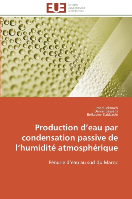Production D Eau Par Condensation Passive de L Humidit  Atmosph rique, Paperback / softback Book