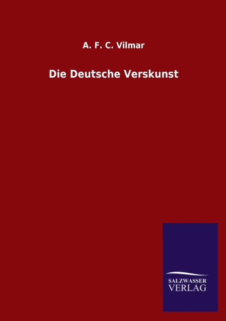 Die Deutsche Verskunst, Paperback / softback Book