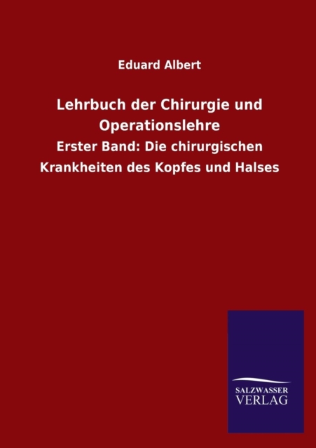 Lehrbuch Der Chirurgie Und Operationslehre, Paperback / softback Book