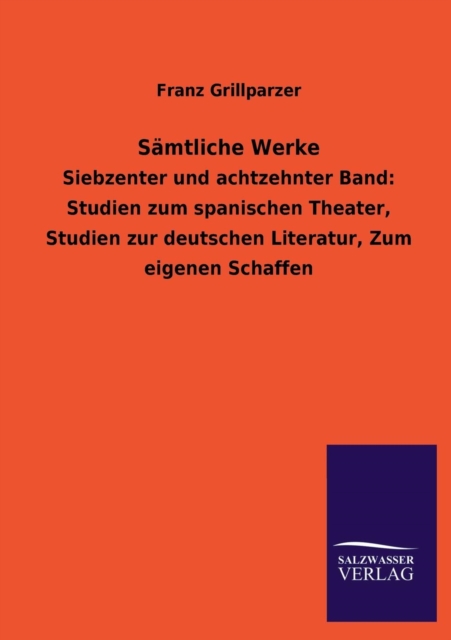 Samtliche Werke, Paperback / softback Book