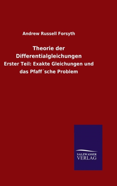 Theorie der Differentialgleichungen, Hardback Book