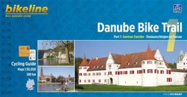 Danube Bike Trail 1 Donaueschingen to Passau, Spiral bound Book