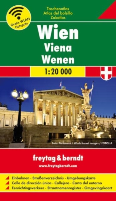 Vienna, pocket map 1:20.000, 15/13 Box, Sheet map, folded Book