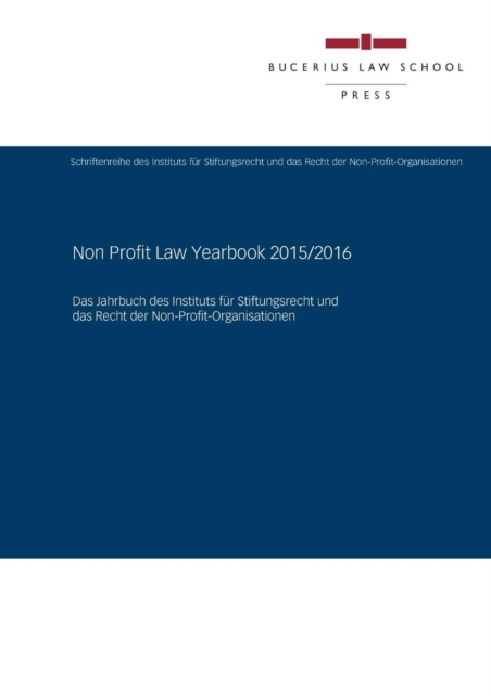 Non Profit Law Yearbook 2015/2016, Paperback / softback Book