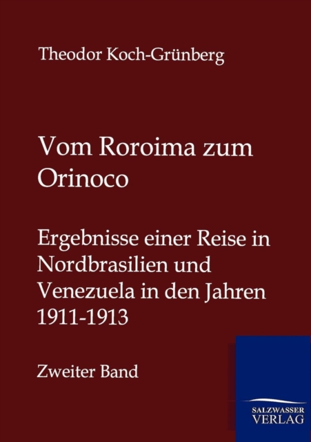 Vom Roroima Zum Orinoco, Paperback / softback Book