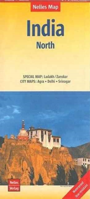 India North Ladakh - Zanskar - Agra - Delhi - Srinagar, Sheet map, folded Book