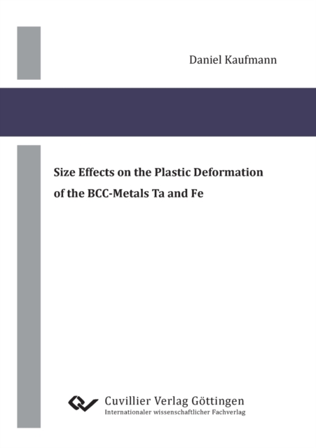 Size Effects on the Plastic Deformation of the BCC-Metals Ta and Fe, Paperback / softback Book