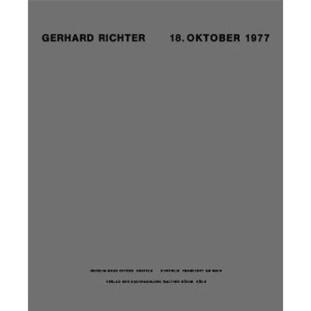 Gerhard Richter : 18 Oktober 1977, Paperback / softback Book