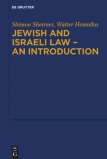 Jewish and Israeli Law - An Introduction, Hardback Book