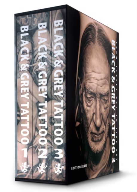 Black & Grey Tattoo - 3 Volume Set : From Street Art to Fine Art, Hardback Book