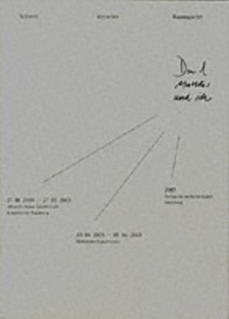 David, Matthes Und Ich : Malerei - Schnell, Weischer, Baumgartel, Paperback / softback Book