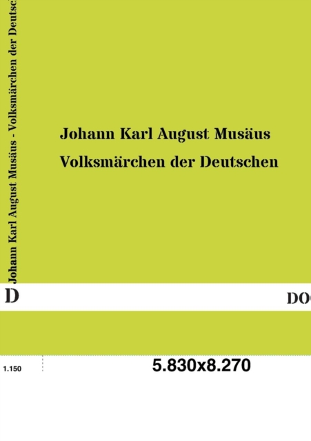 Volksmarchen Der Deutschen, Paperback / softback Book