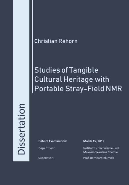 Studies of Tangible Cultural Heritage with Portable Stray-Field NMR, Paperback / softback Book