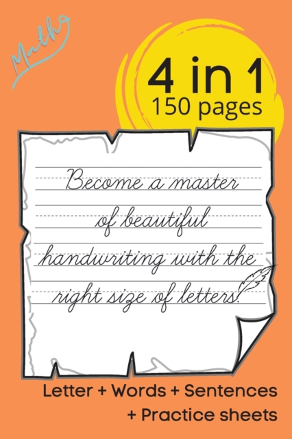 HANDWRITING Practice Books : learn cursive handwriting workbook for adult and childrens cursive writing, english handwriting practice book, Paperback / softback Book