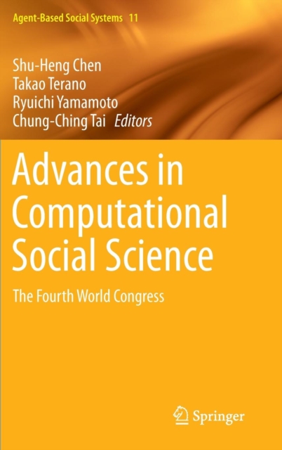 Advances in Computational Social Science : The Fourth World Congress, Hardback Book