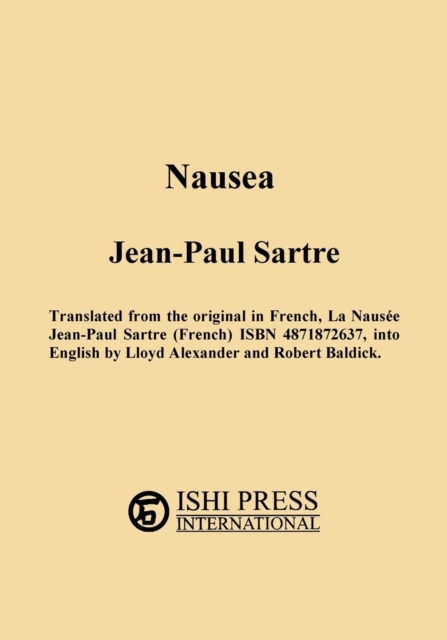 Nausea Jean-Paul Sartre, Paperback / softback Book