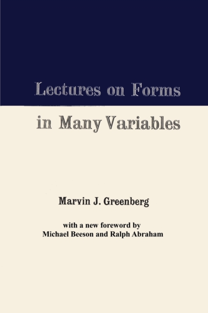 Lectures on Forms in Many Variables, Paperback / softback Book