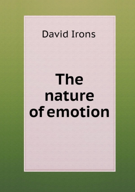 The Nature of Emotion, Paperback / softback Book
