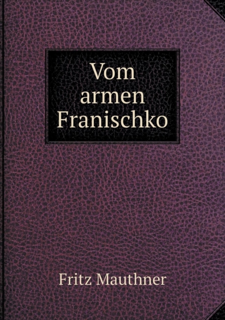 Vom Armen Franischko, Paperback / softback Book