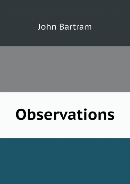 Observations, Paperback / softback Book