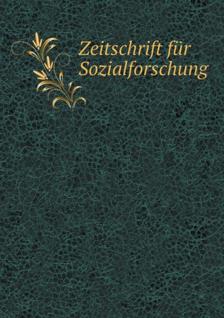 Zeitschrift Fur Sozialforschung, Paperback / softback Book