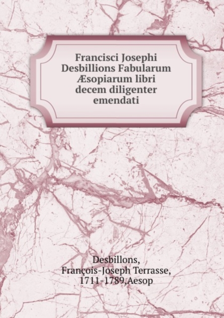 Fabularum Aesopiarum Libri 10, Paperback / softback Book