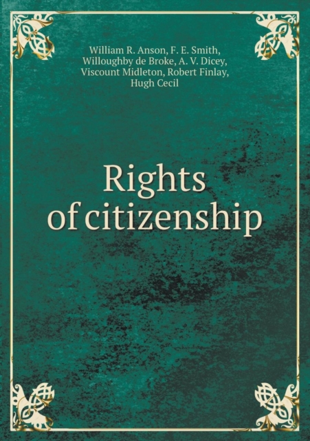 Rights of Citizenship, Paperback / softback Book